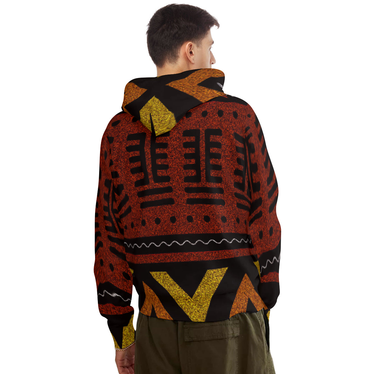 AGBEN RED Polyester Hoodie