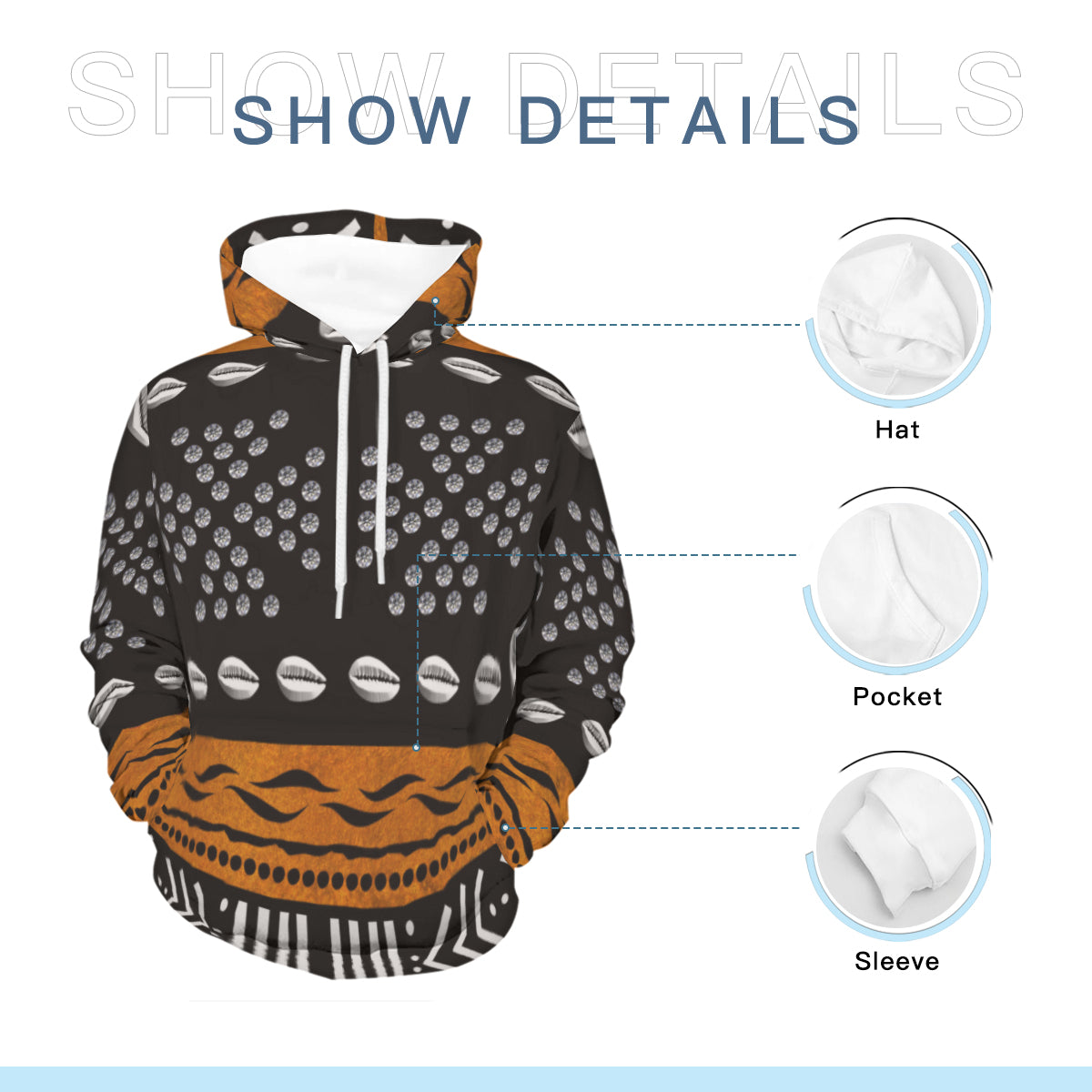 AGBEN BOW Polyester Hoodie