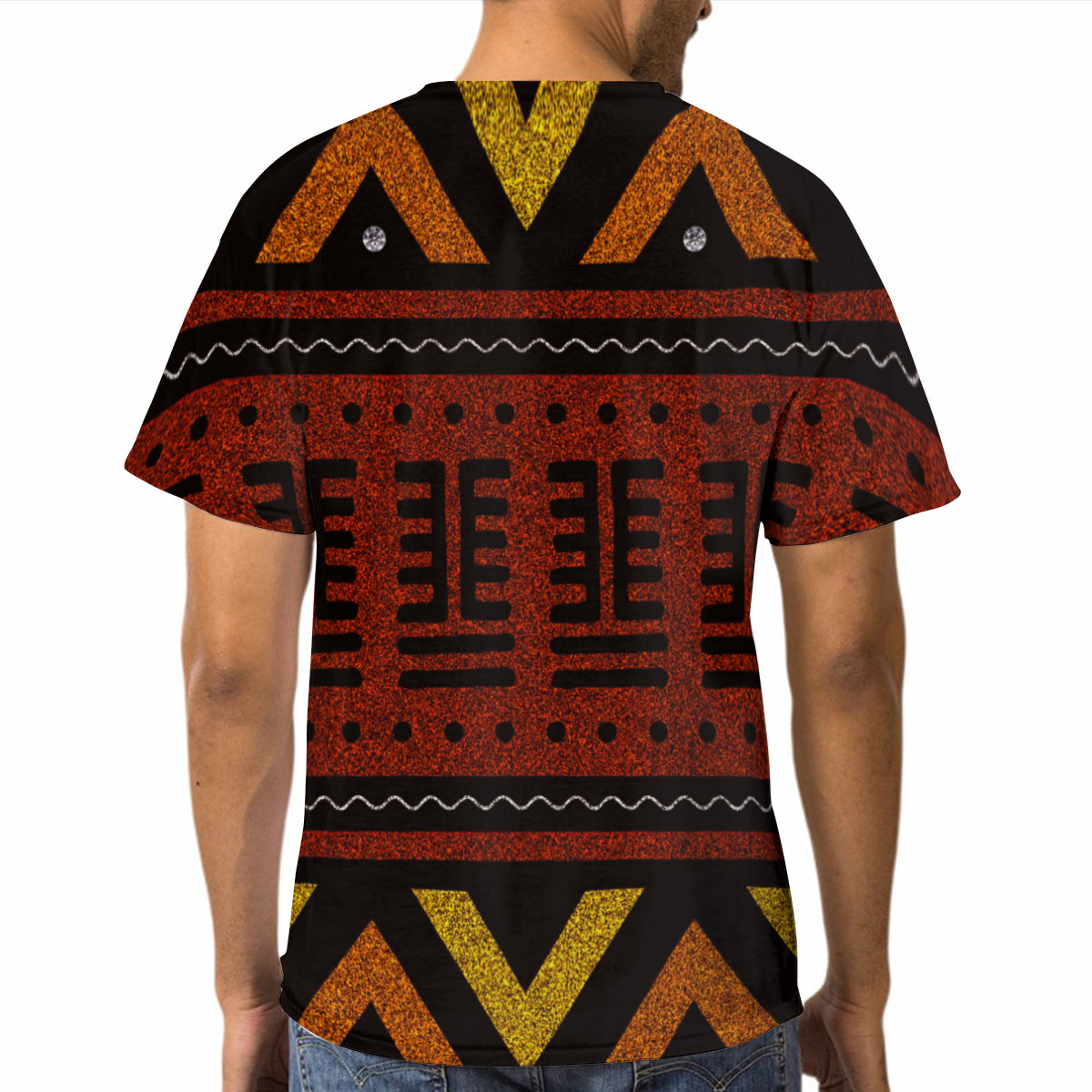 AGBEN RED Polyester T-Shirt